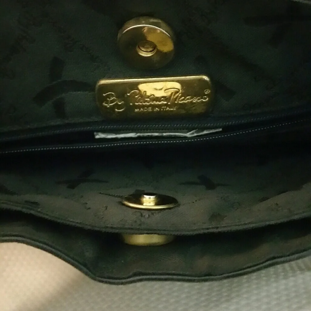 Vintage Paloma Picasso Handbag Black w/Gold Chain